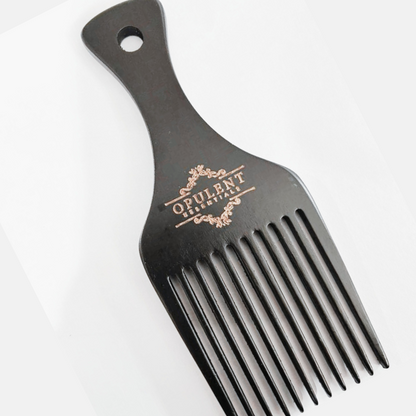 Opulent Grooming Black Bamboo Beard Pick