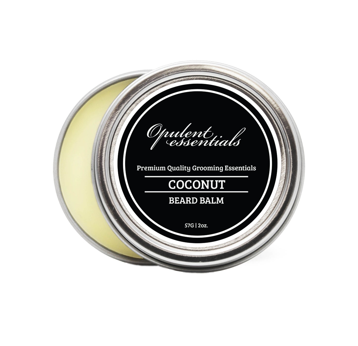 Opulent Grooming Premium Beard Balm - Coconut scent in luxurious tin