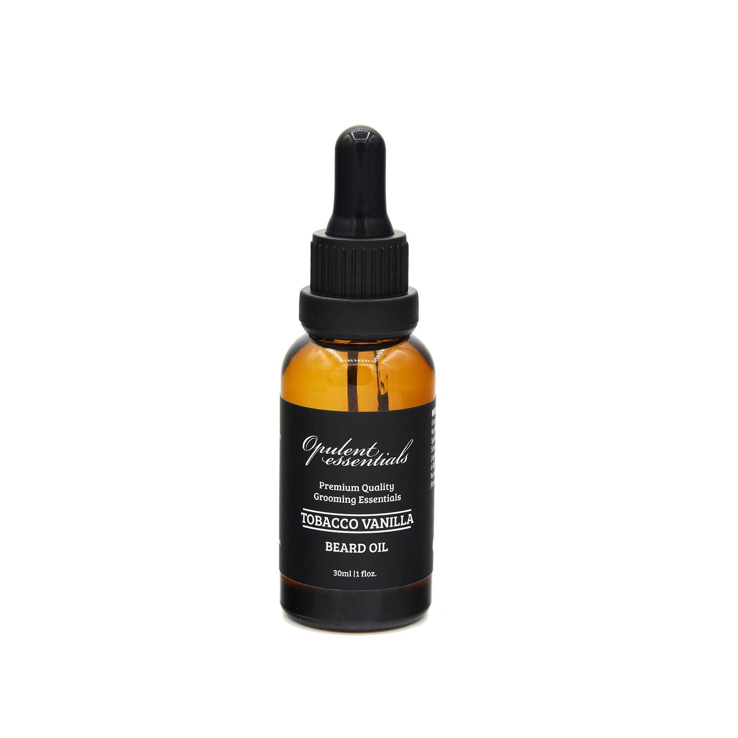 Beard Opulent Grooming Premium Beard Oil - Tobacco Vanilla scent in luxurious bottle